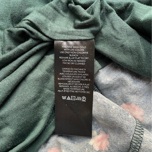 NWT Free People Celia Floral Square Neck Mini Dress Green Women’s Size Small New - Picture 14 of 15